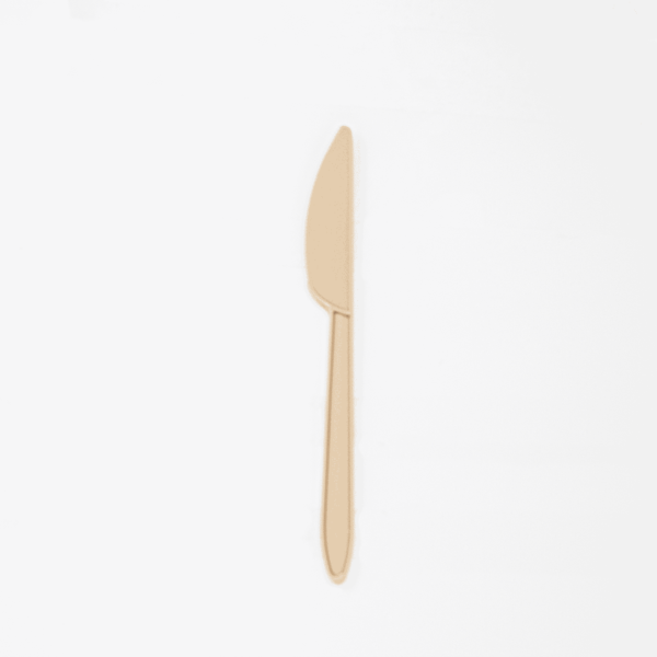 Cuchillo Mediano | EcoSonic | Beige | KWPSBG01ESL | Al:16.3 cm | Biodegradable | 40/25 pzs